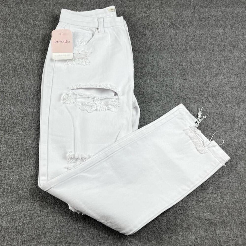 DressUp Hammer Jeans White Straight Leg White Jeans Womens Sz 9
